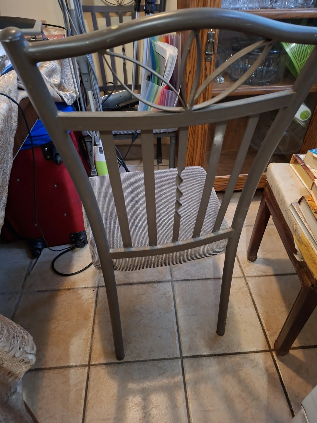 🥕Metal Dining Chair with Padded Seat - photo 4