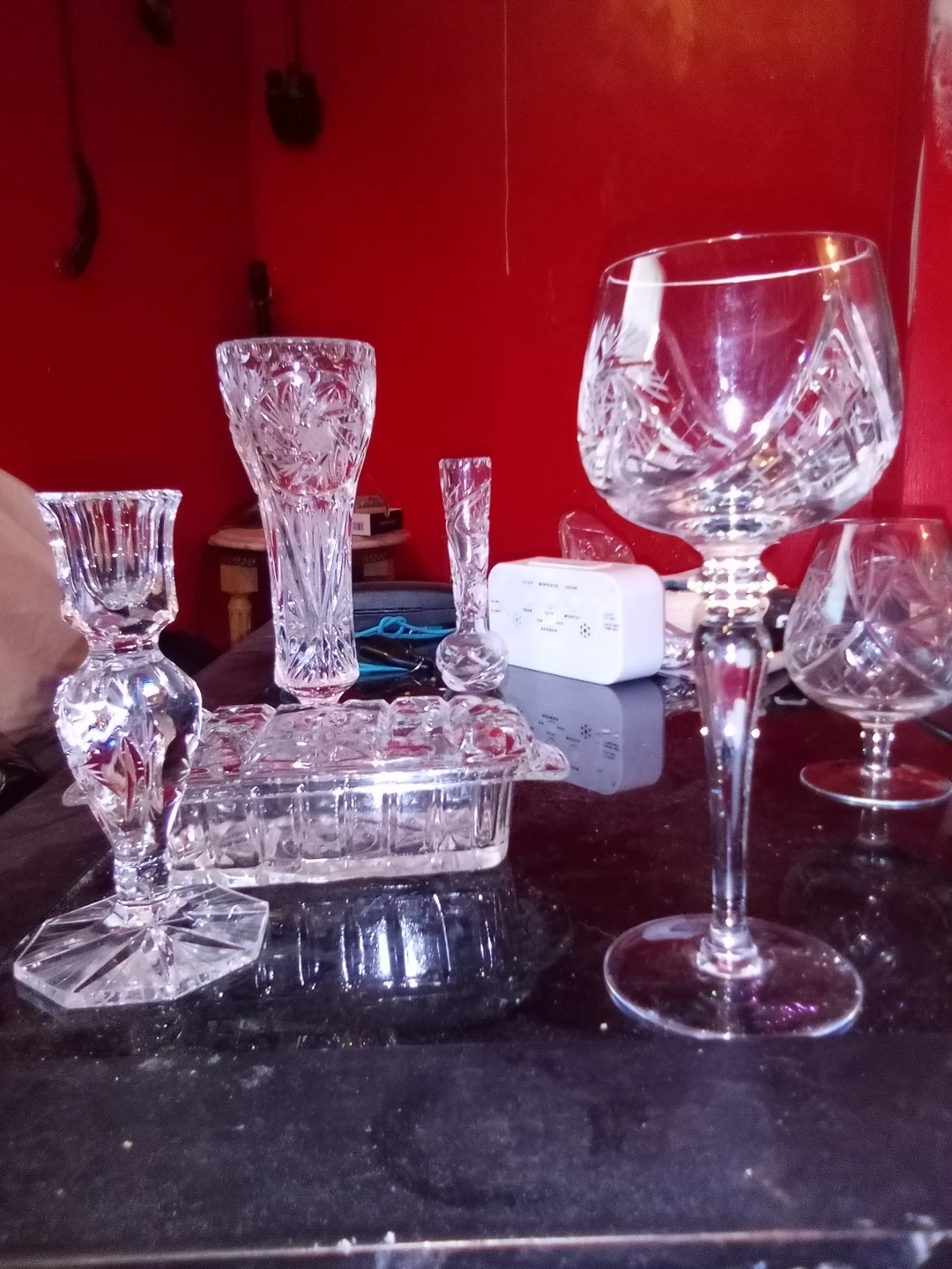 Wine goblet pinwheel crystal - photo 2