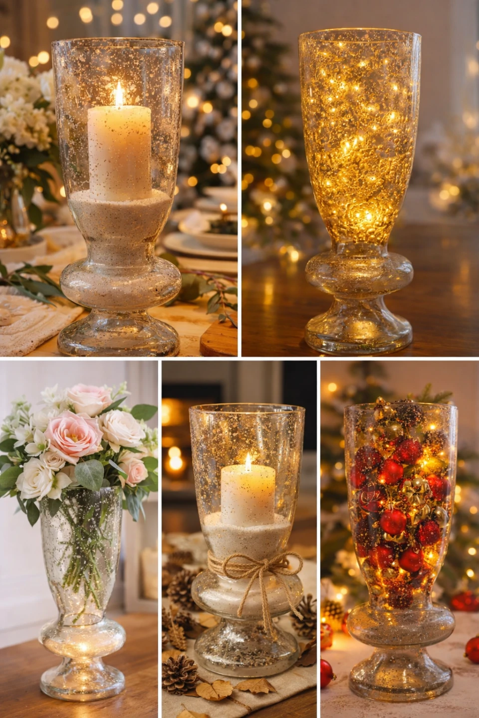 Fox Home Large Decorative Glass Vase :Mercury Style - photo 3