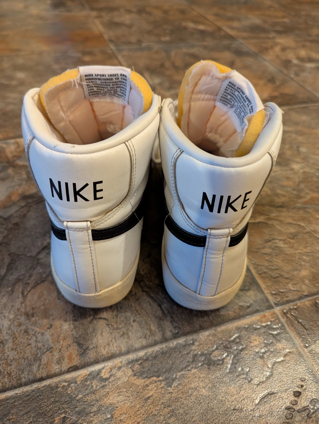 Nike Blazer Mid '77 Vintage High Top Sneakers White Black - photo 2