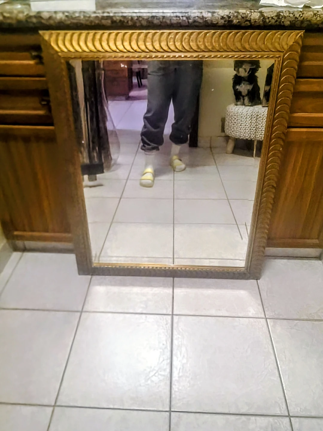 Gold Ornate Wall Mirror