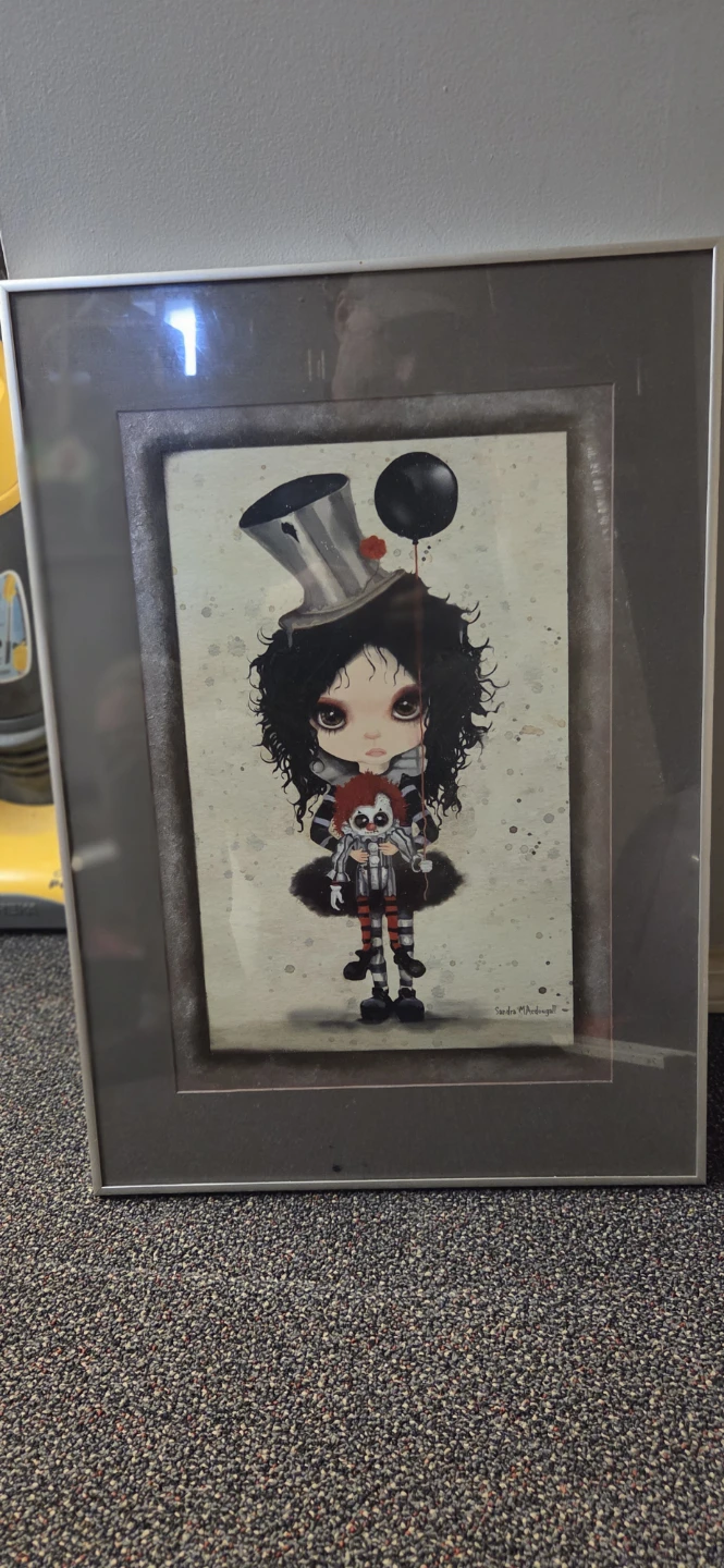 Framed Art Print - "Little Clown" by Sandra McDougall