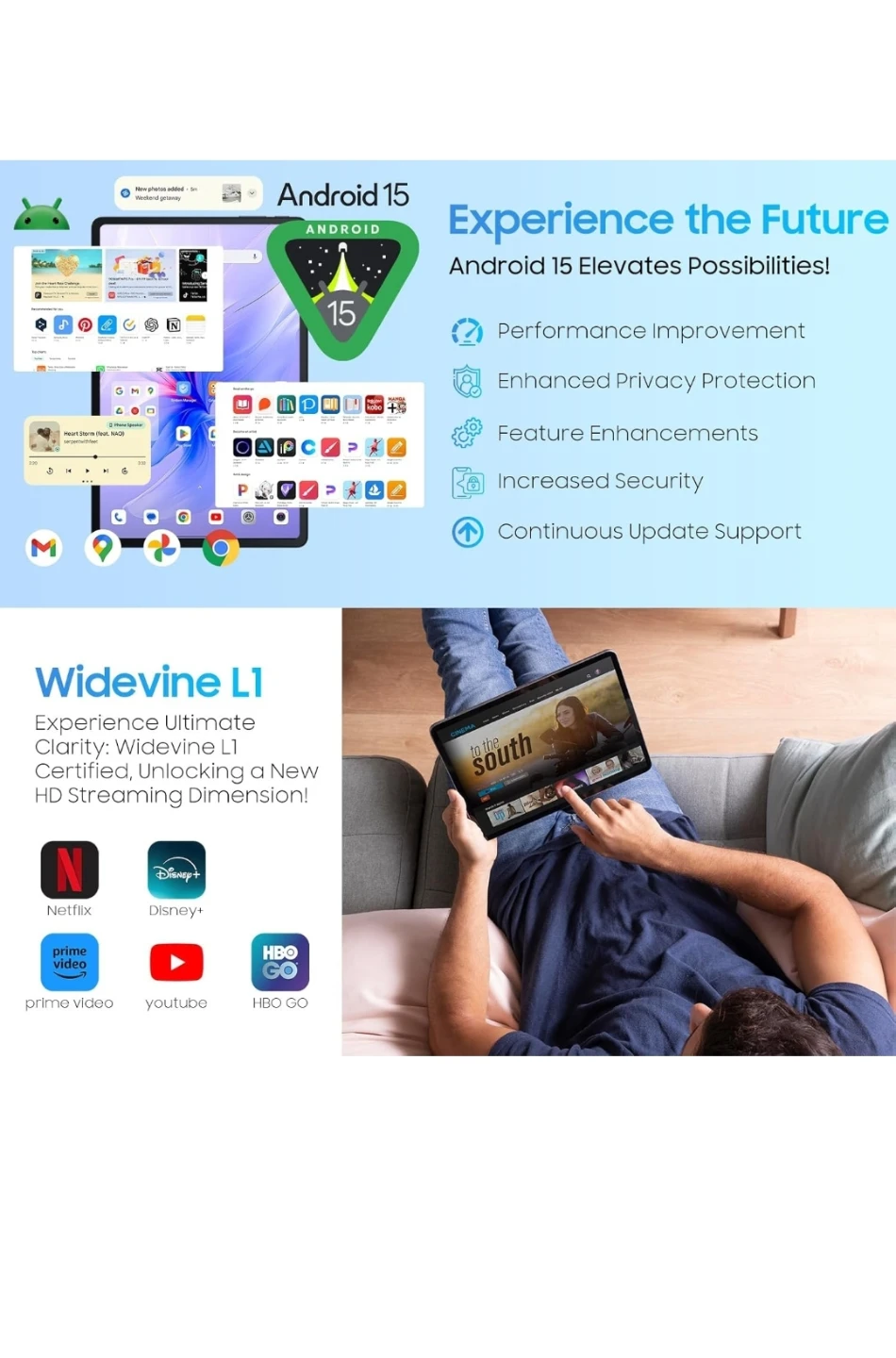 11-inch Tab 90 WiFi Tablet - 12GB RAM + 128GB Storage - photo 3
