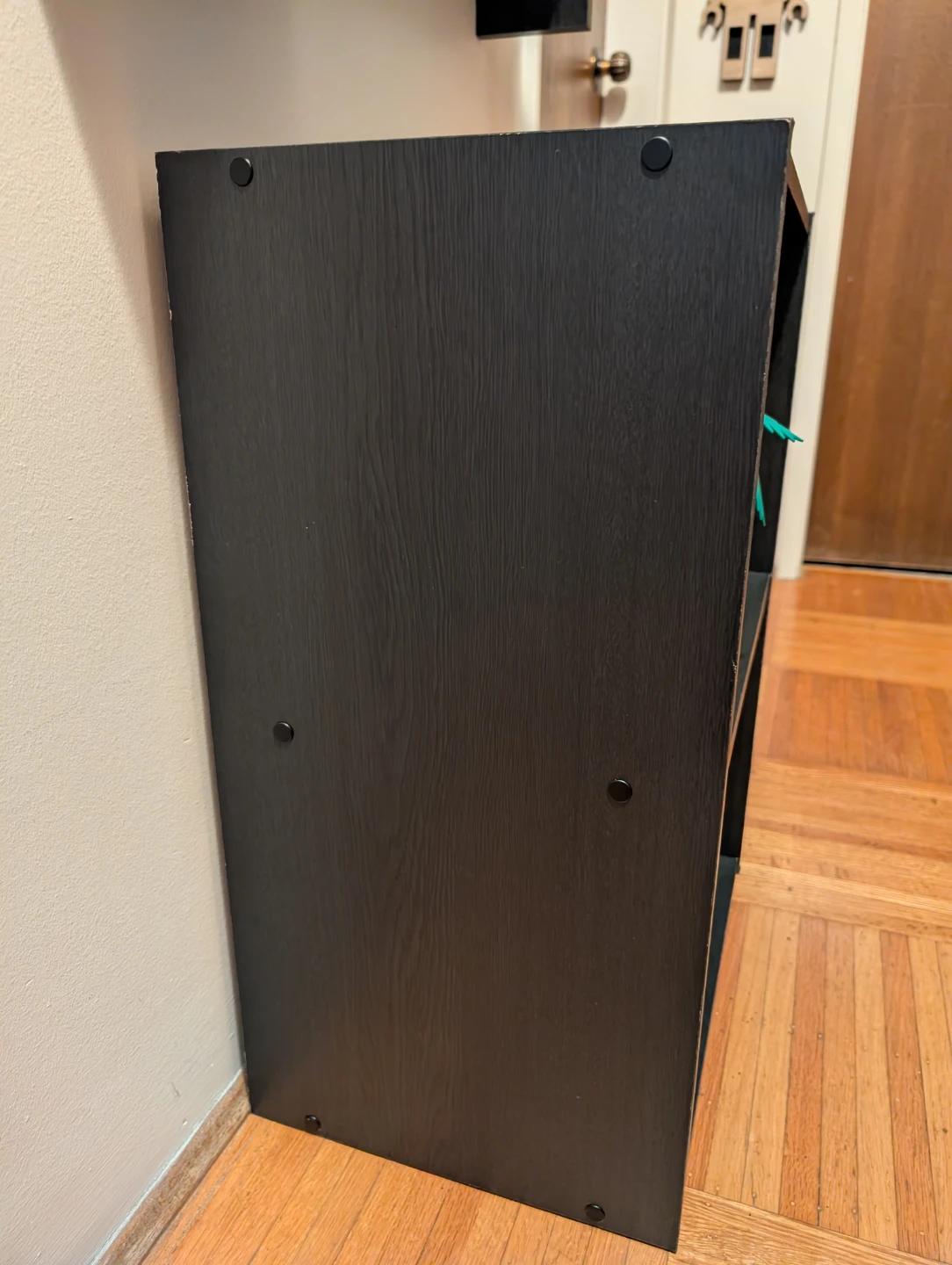 Black 2-tier bookshelf/storage cabinet - photo 3