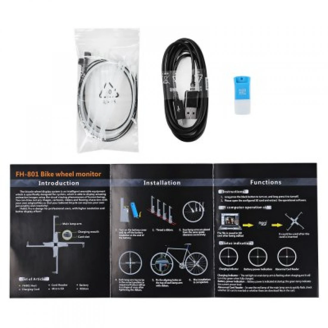 Lixada FH - 801 RGB Bicycle Wheel Lights (416 led) - photo 5