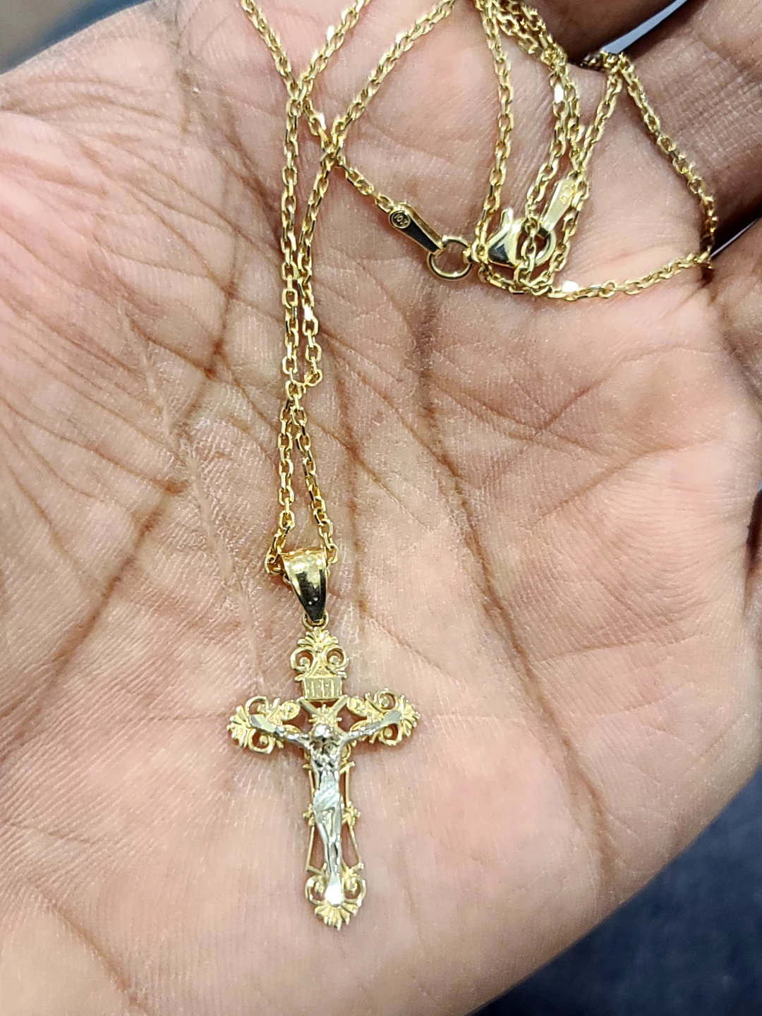 10k Gold Crucifix Necklace - photo 3