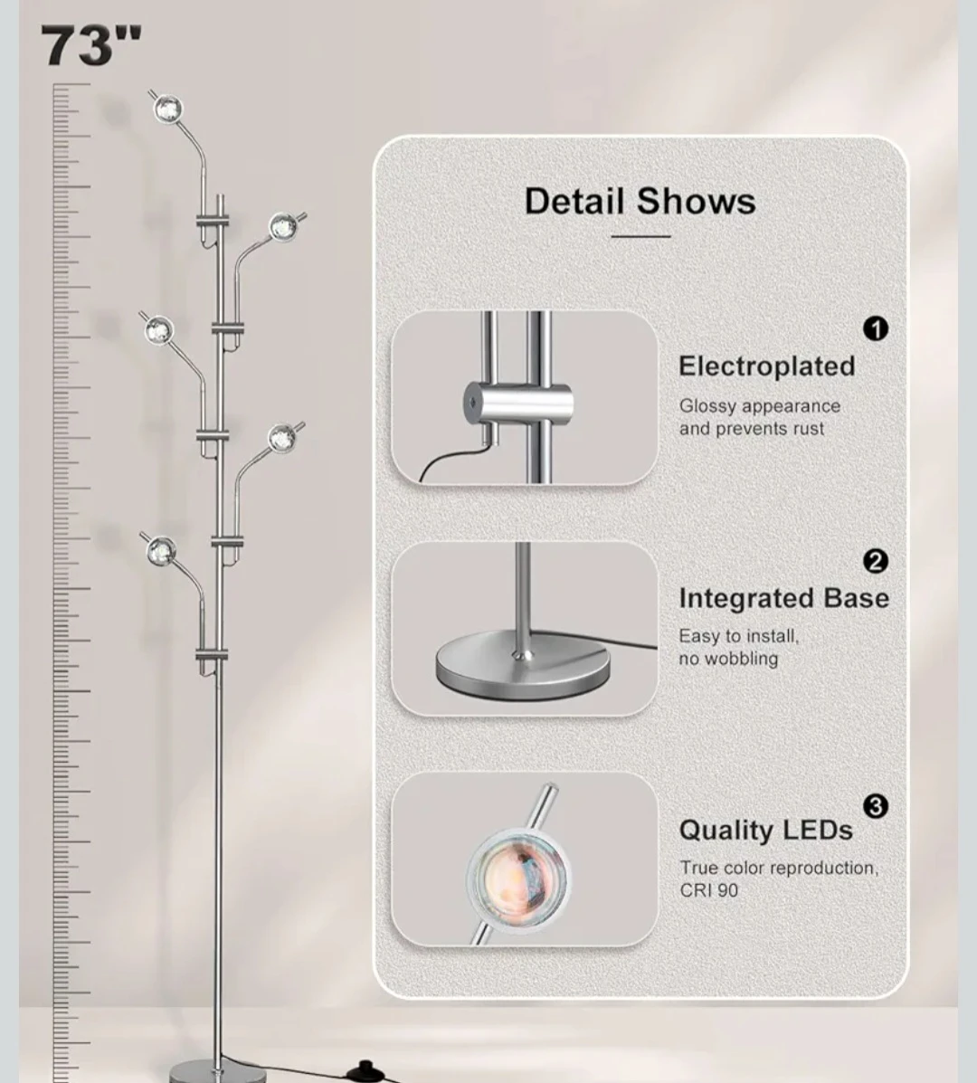 Halo projector floor lamp (New in box) - photo 5