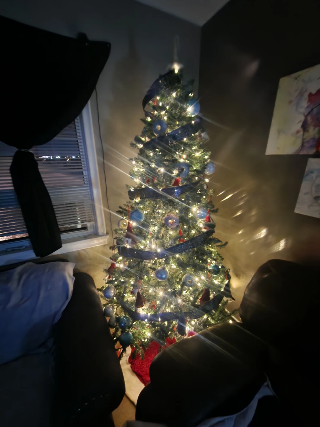 Decorated Artificial Christmas Tree with Lights and Ornaments - photo 2