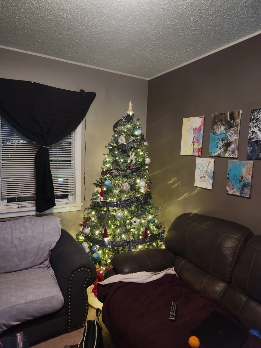 Decorated Artificial Christmas Tree with Lights and Ornaments - photo 3