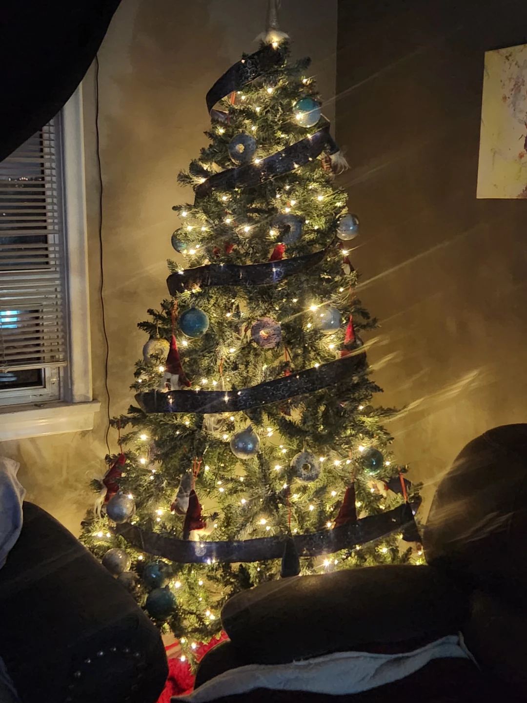 Decorated Artificial Christmas Tree with Lights and Ornaments - photo 4