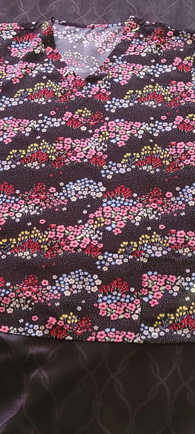 Women's Floral Scrub Top - photo 2