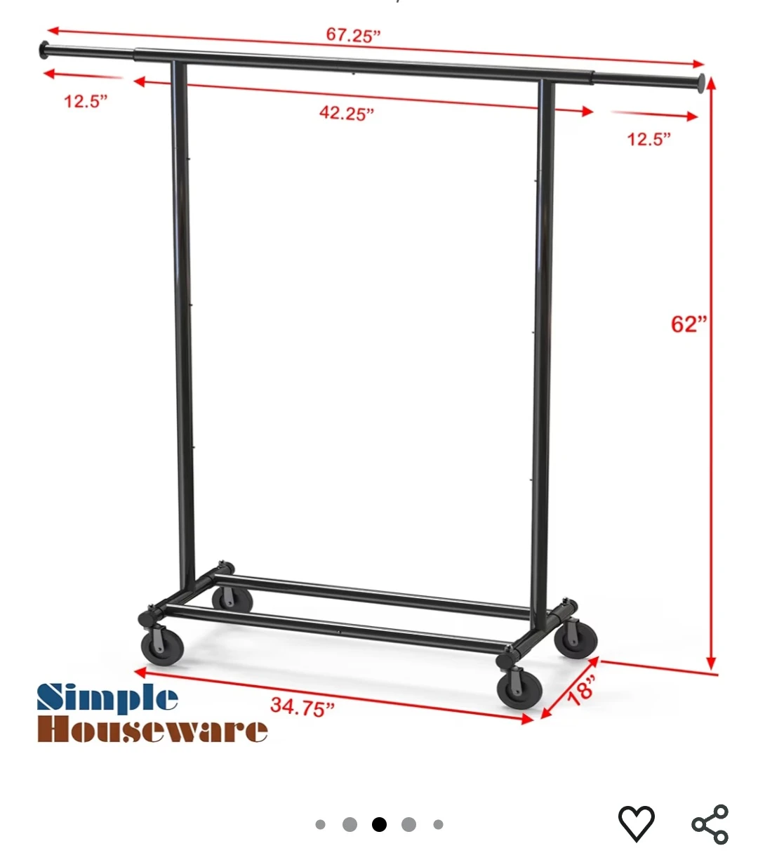 Heavy duty clothing rack (New in box) - photo 2
