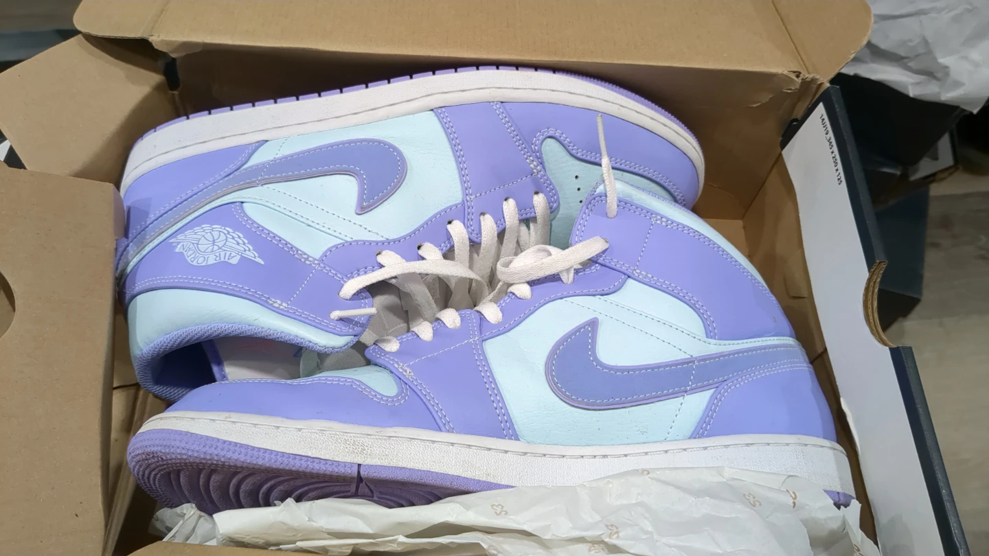 Air Jordan 1 Mid Light Mauve/Light Aqua