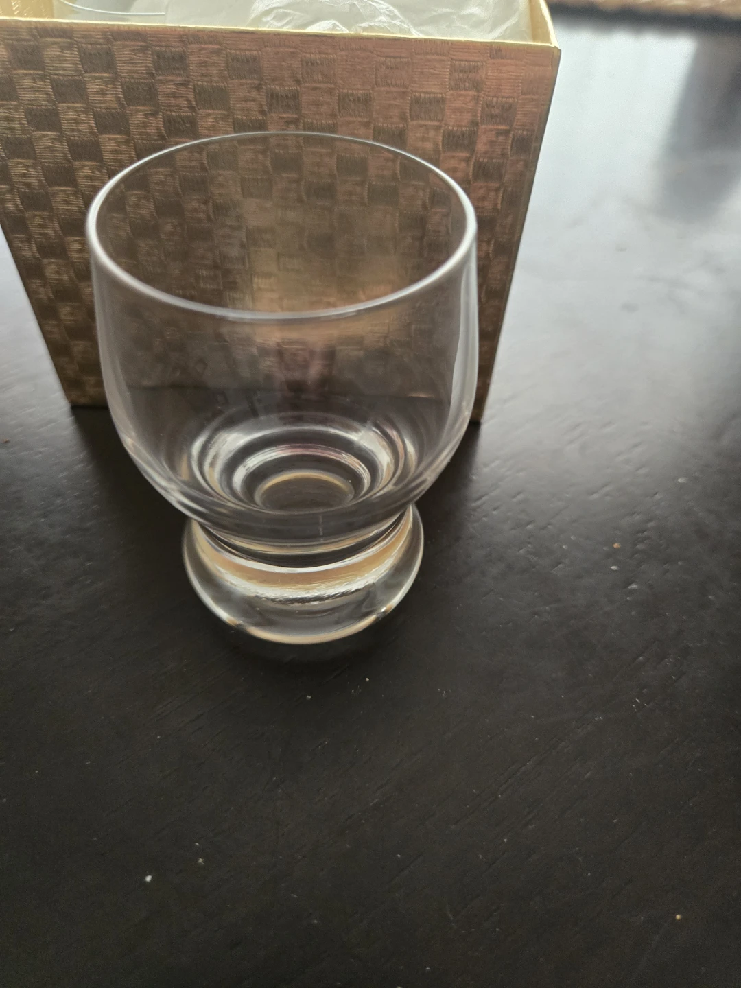 New Set of 4 Clear Glass Tumblers,  Shot Glasses