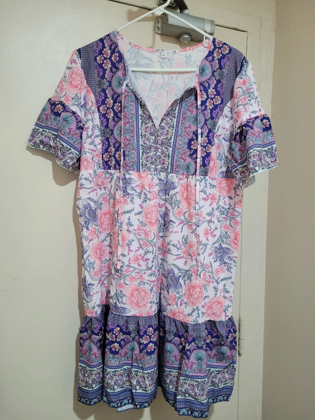 Boho Floral Print Dress Size XL