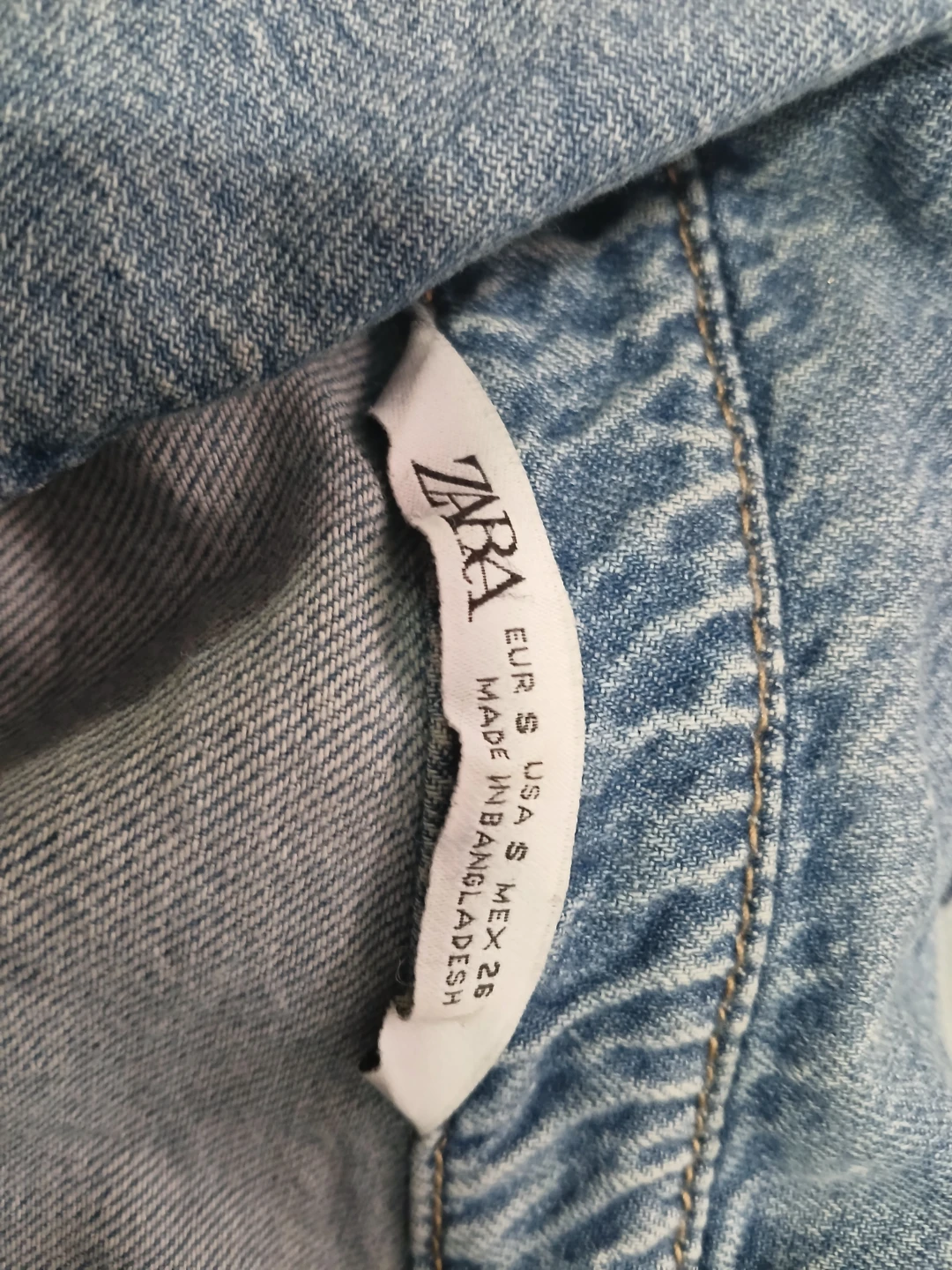 Zara Cropped Denim Jacket - Size S - photo 2