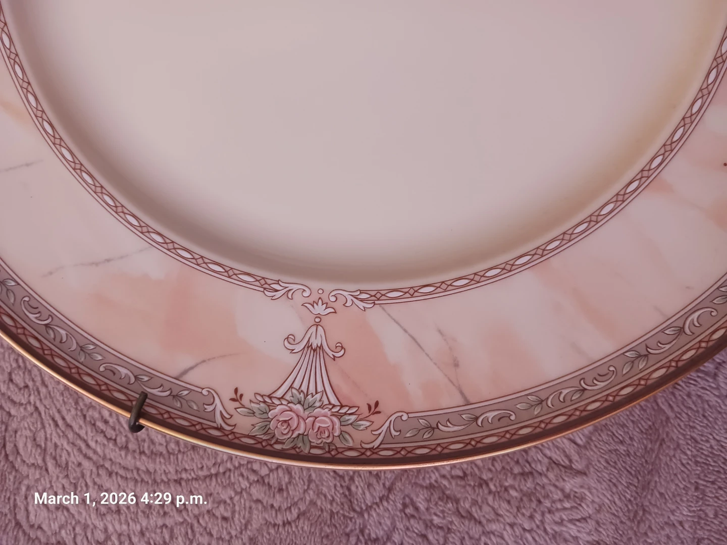 Mikasa Fine Ivory LAC82 Venetian Marble Dinner Plate - photo 3