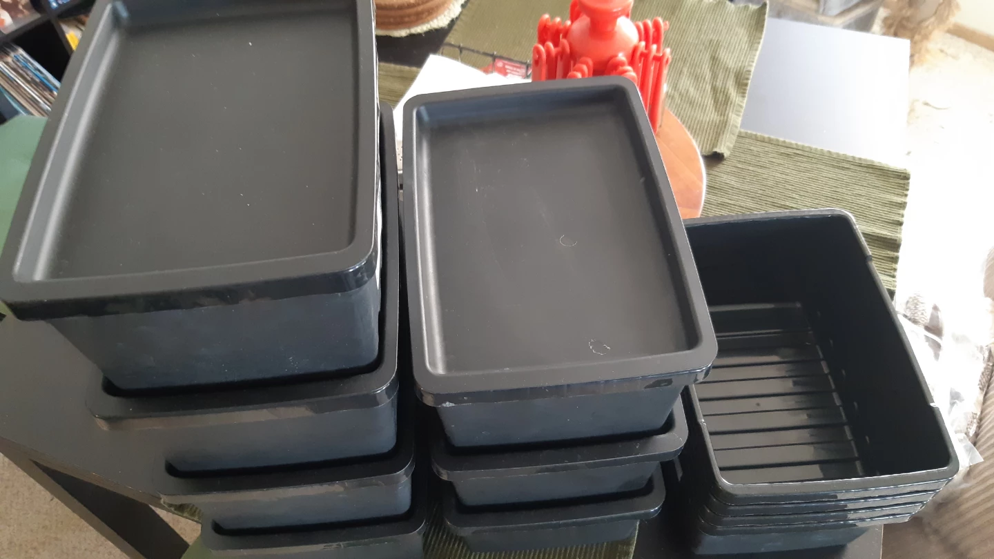 Ikea black storage bins - photo 2