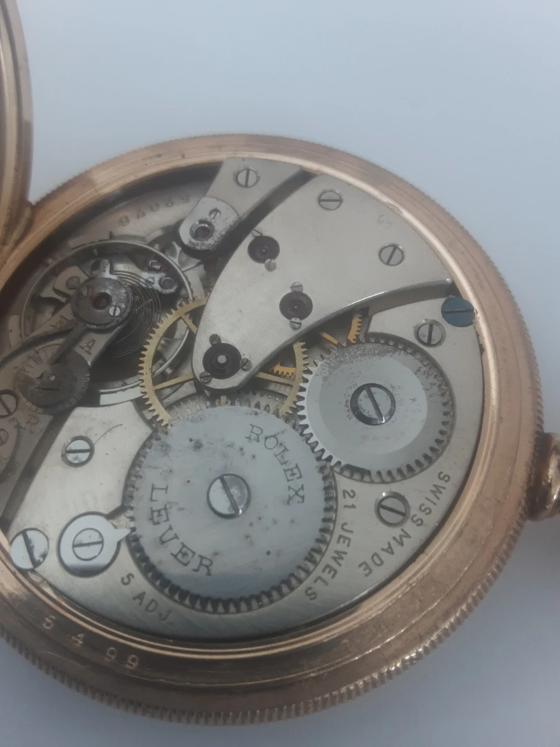 Rolex swiss 21j 16 s 10k Gold filled,  with  box, pocket watch - photo 4