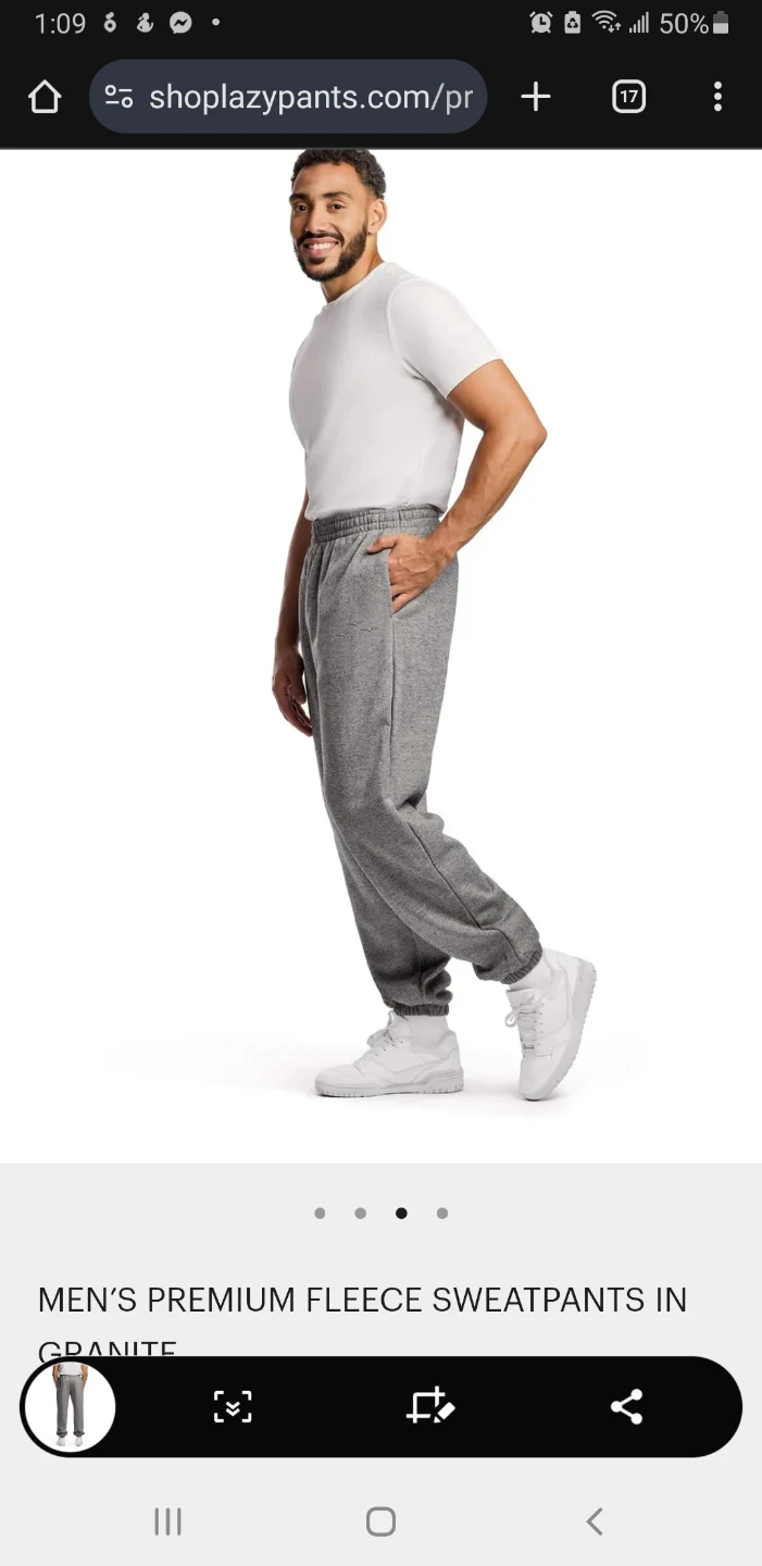 Brand new Men's Premium Fleece Sweatpants In Granite - photo 4