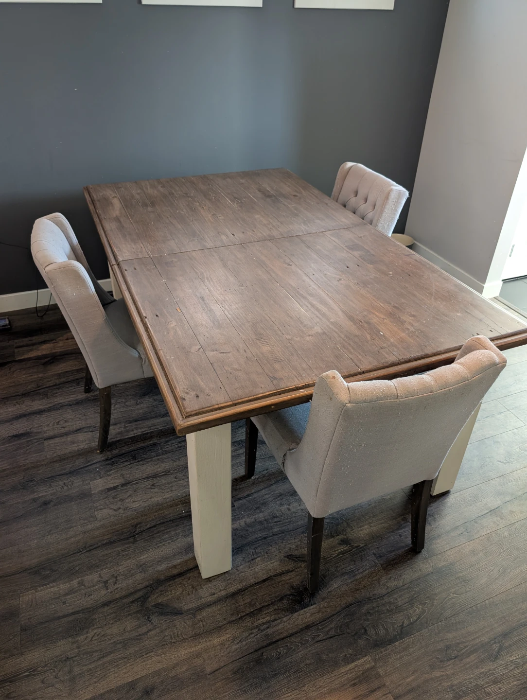 Rustic Farmhouse Extendable Dining Table