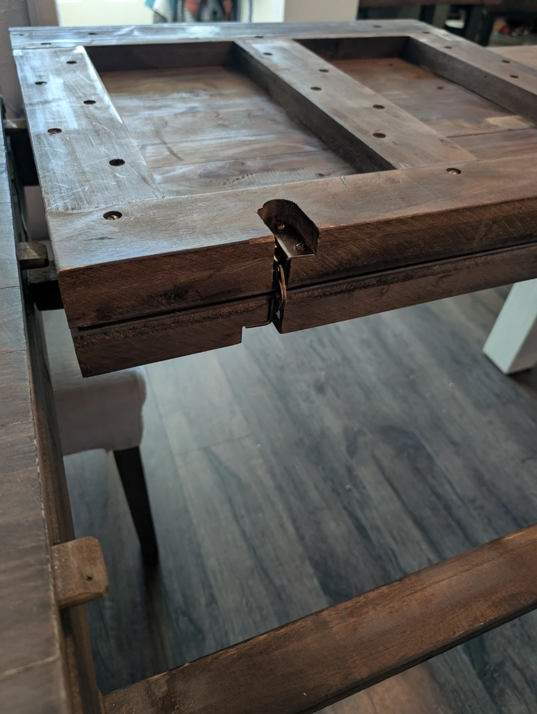 Rustic Farmhouse Extendable Dining Table - photo 2
