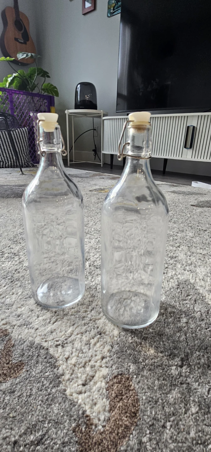 Free – Glass Swing-Top Bottles (Set of 2)