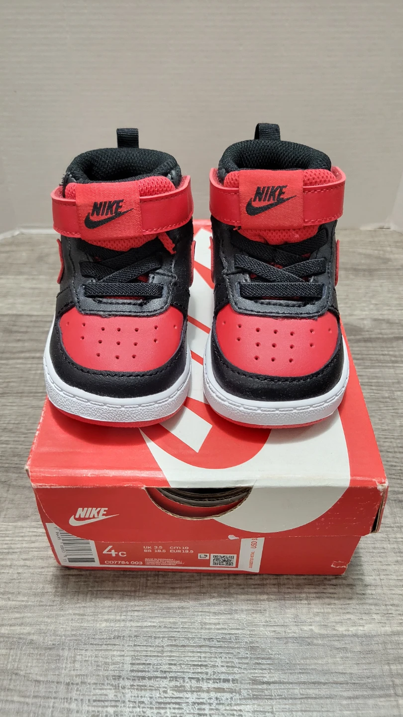 Nike Baby Toddler Shoes - Black/Red - Size 4C - photo 2