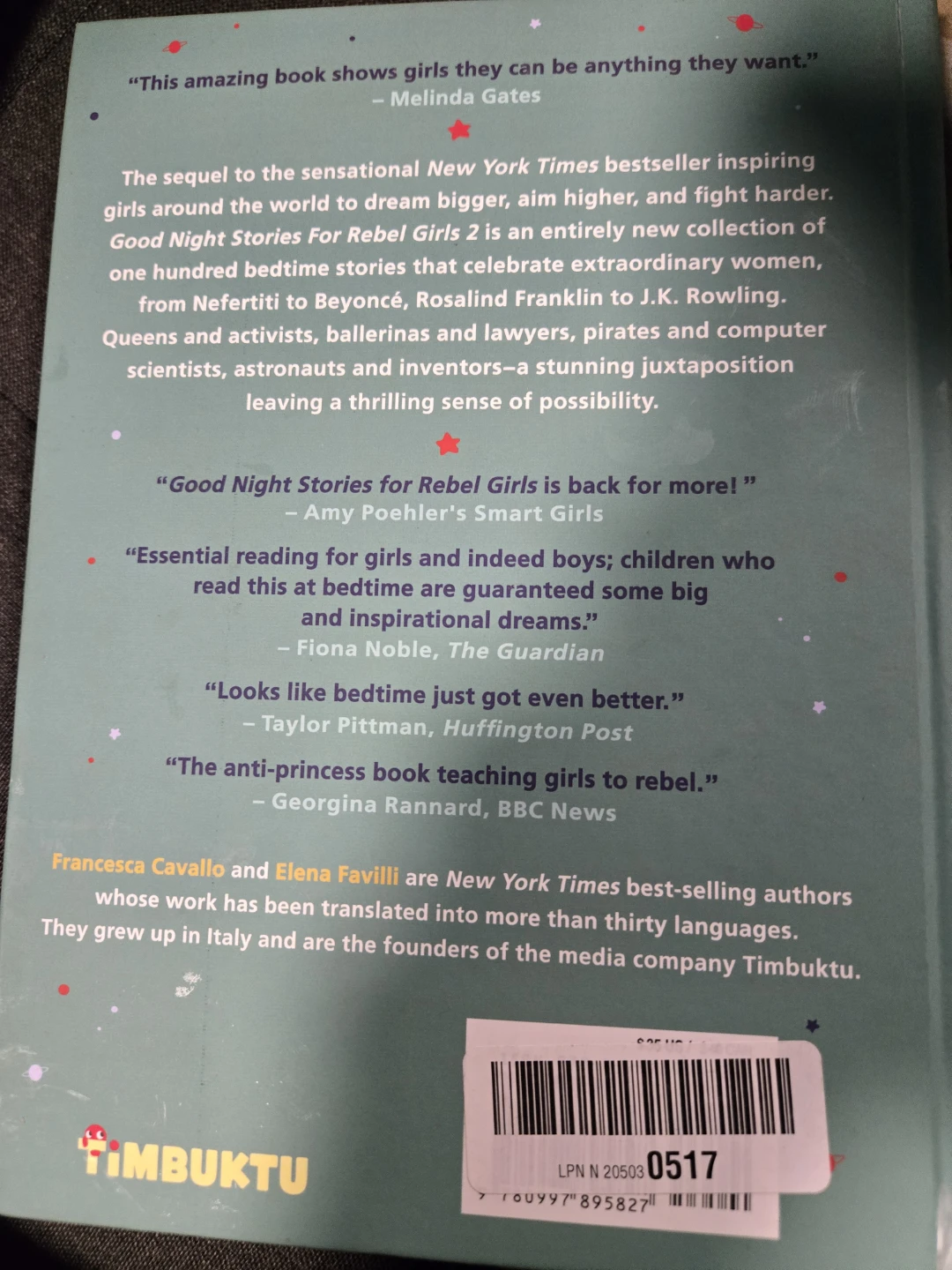 Good Night Stories for Rebel Girls 2 Book