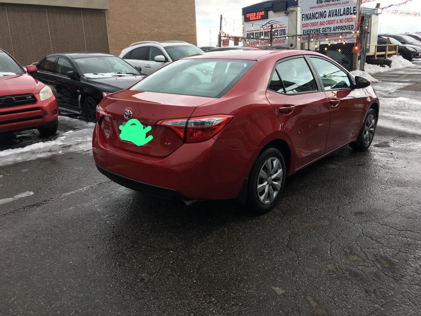 Red Toyota Corolla LE Sedan - photo 2