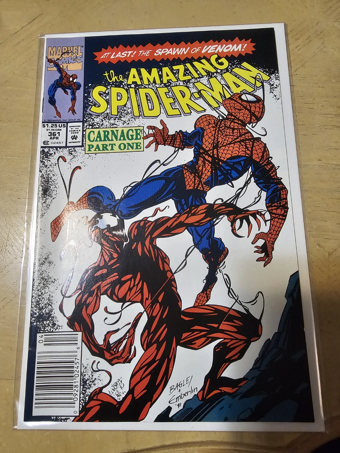 Marvel Comics Amazing Spider-Man #361 Carnage 1st App