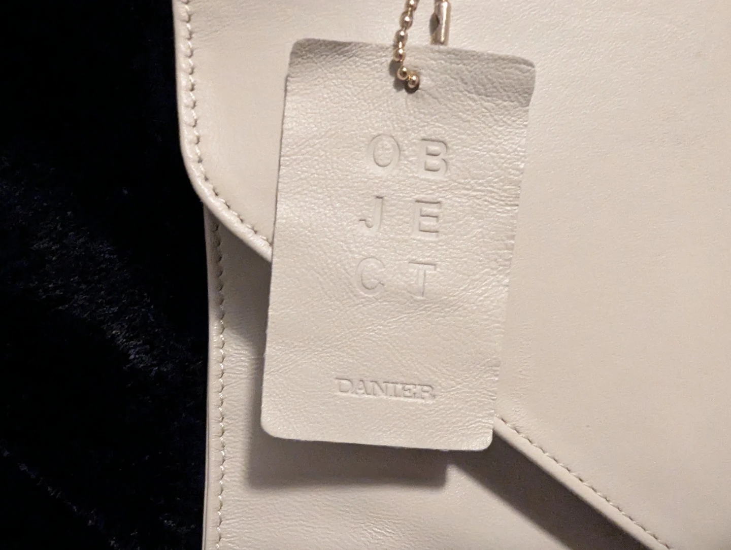OBJECT by Danier Cream Leather Envelope Shoulder Bag - photo 2