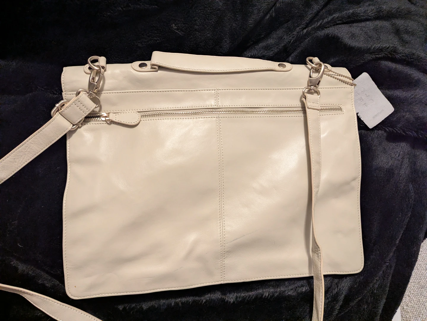 OBJECT by Danier Cream Leather Envelope Shoulder Bag - photo 5