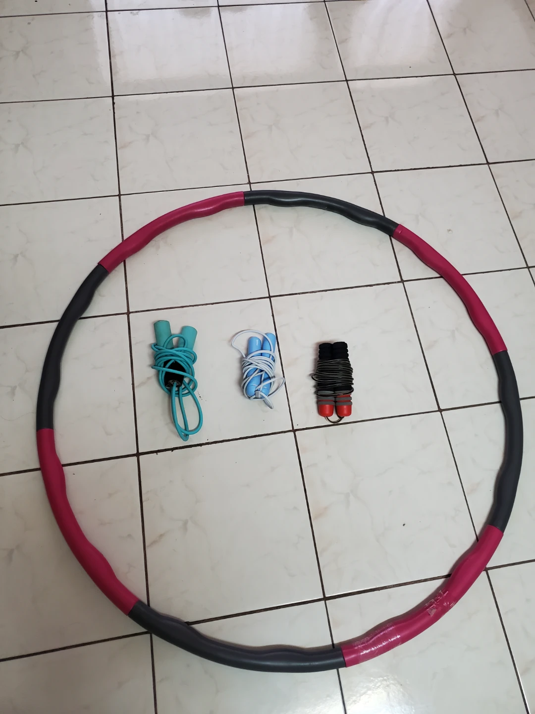 Adjustable Hula Hoop and Jump Ropes Set
