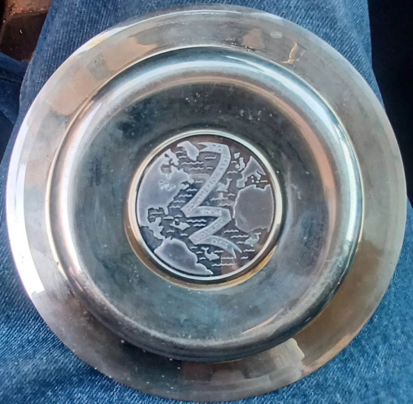 Queen Elizabeth 2 "The Greatest Ship in the World" ashtray - photo 2