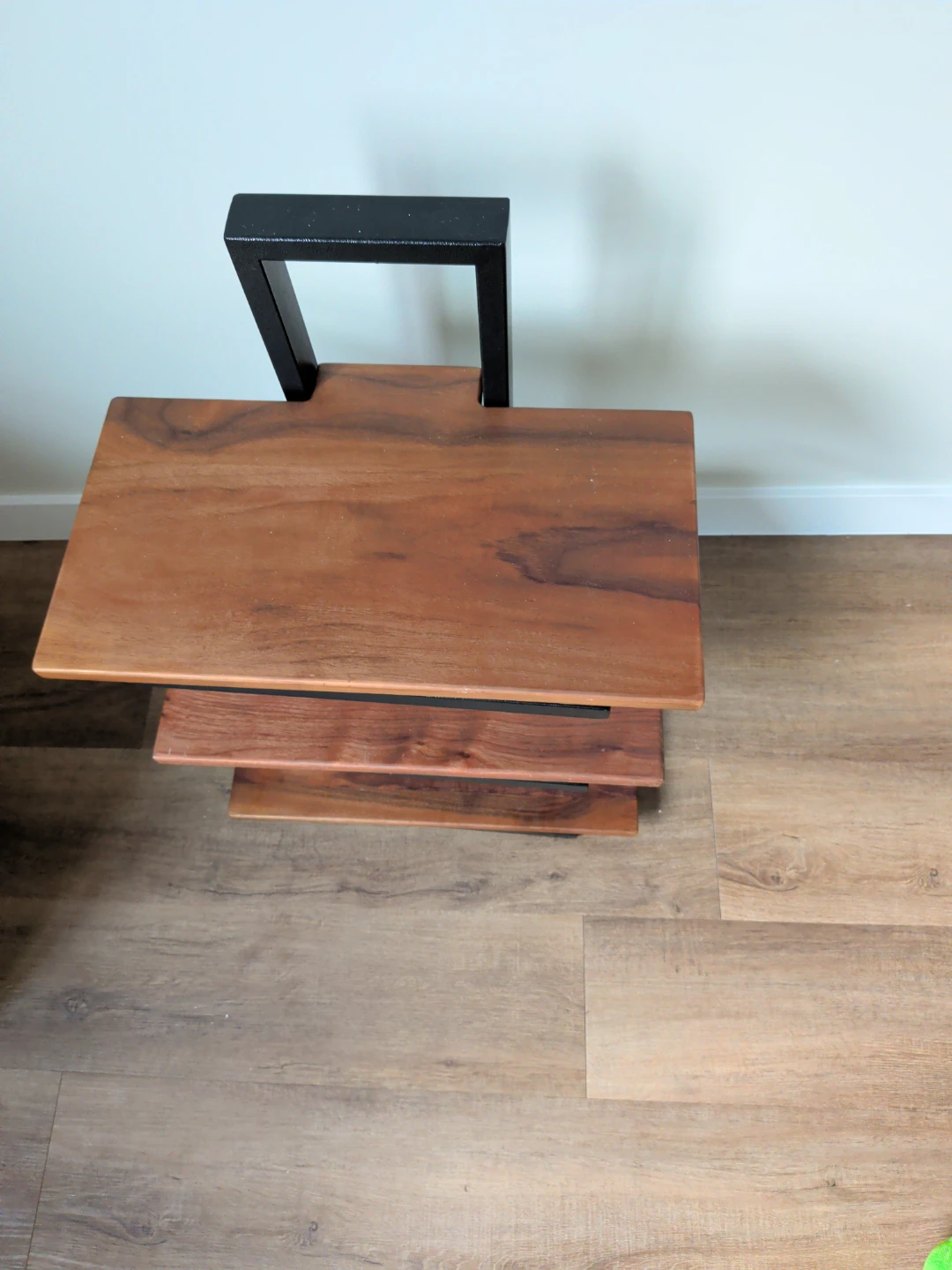 3-Tier Wood and Metal Shelf Unit - photo 2