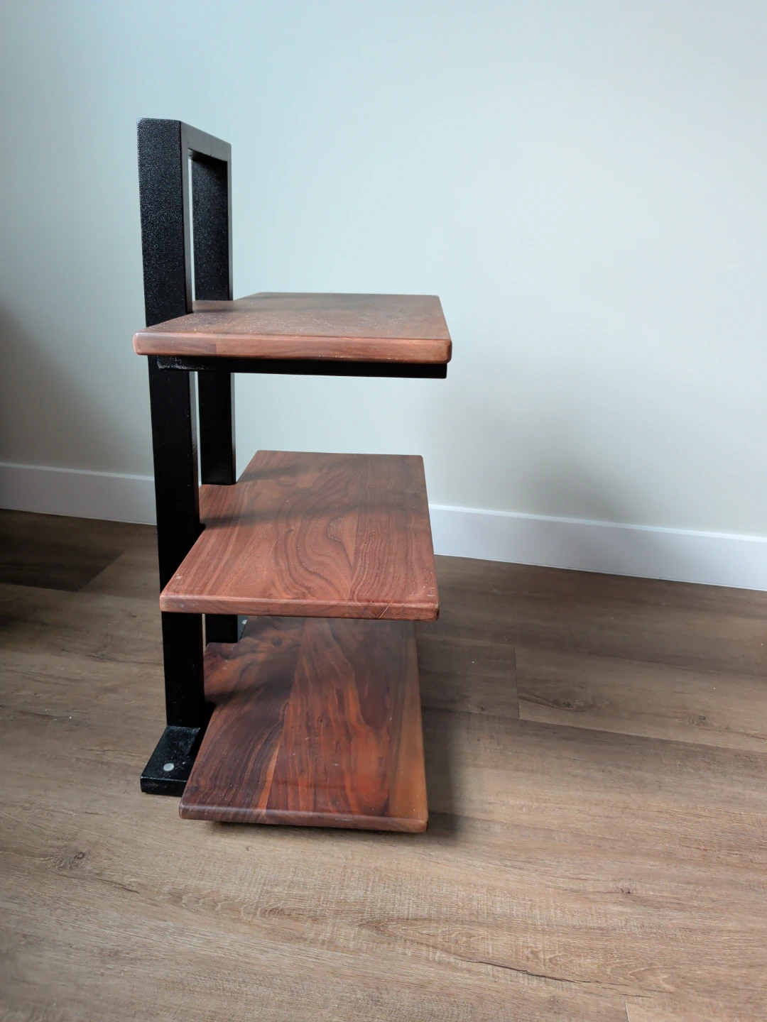 3-Tier Wood and Metal Shelf Unit - photo 3