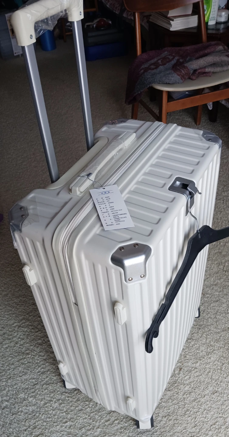 New beige 27" Check-in bag only $55