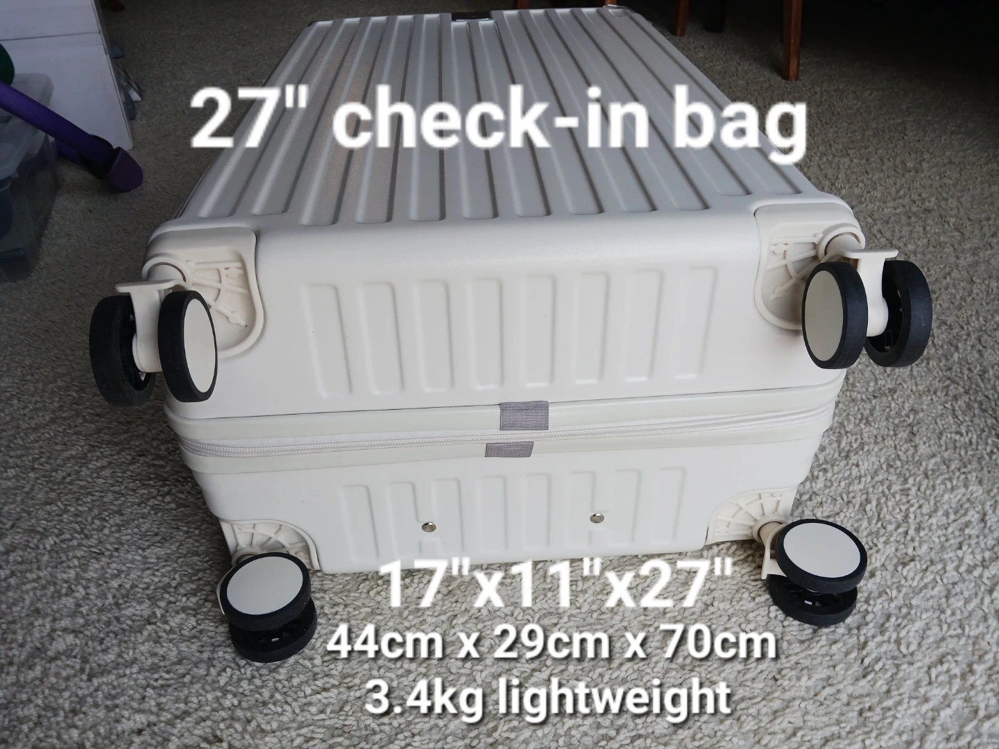 New beige 27" Check-in bag only $55 - photo 2