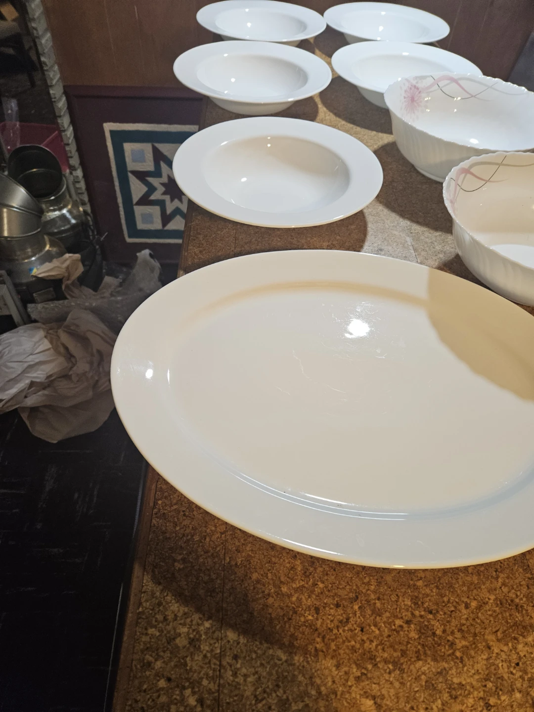 White Oval Serving Platter - photo 3