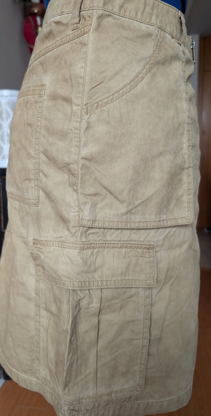Tan Cargo Mini Skirt - photo 2