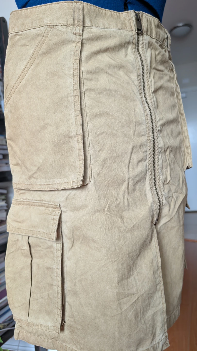 Tan Cargo Mini Skirt - photo 3
