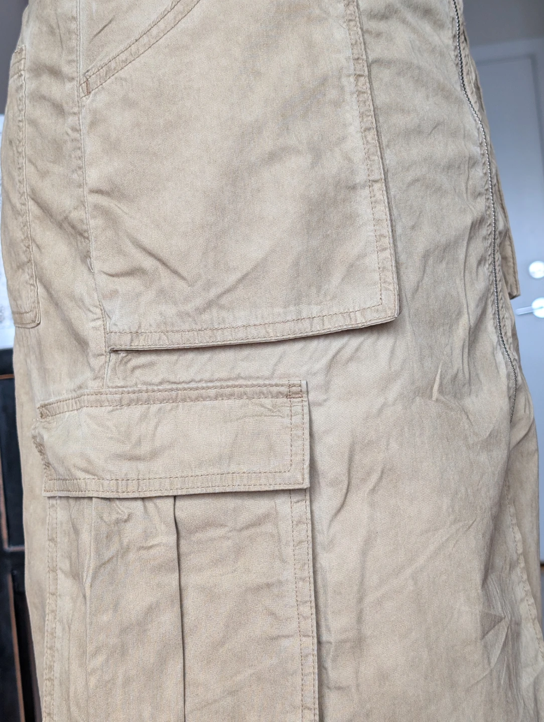 Tan Cargo Mini Skirt - photo 4