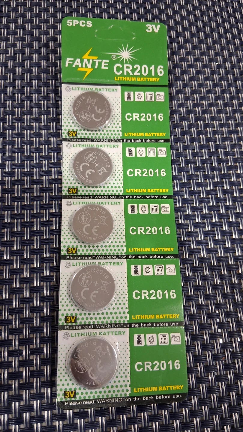 CR2016 Coin Battery, expire Dec 2029