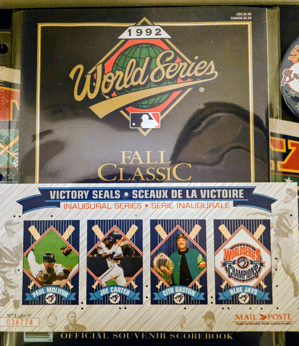 1992 Authentic World Series Championship Memorabilia - photo 4