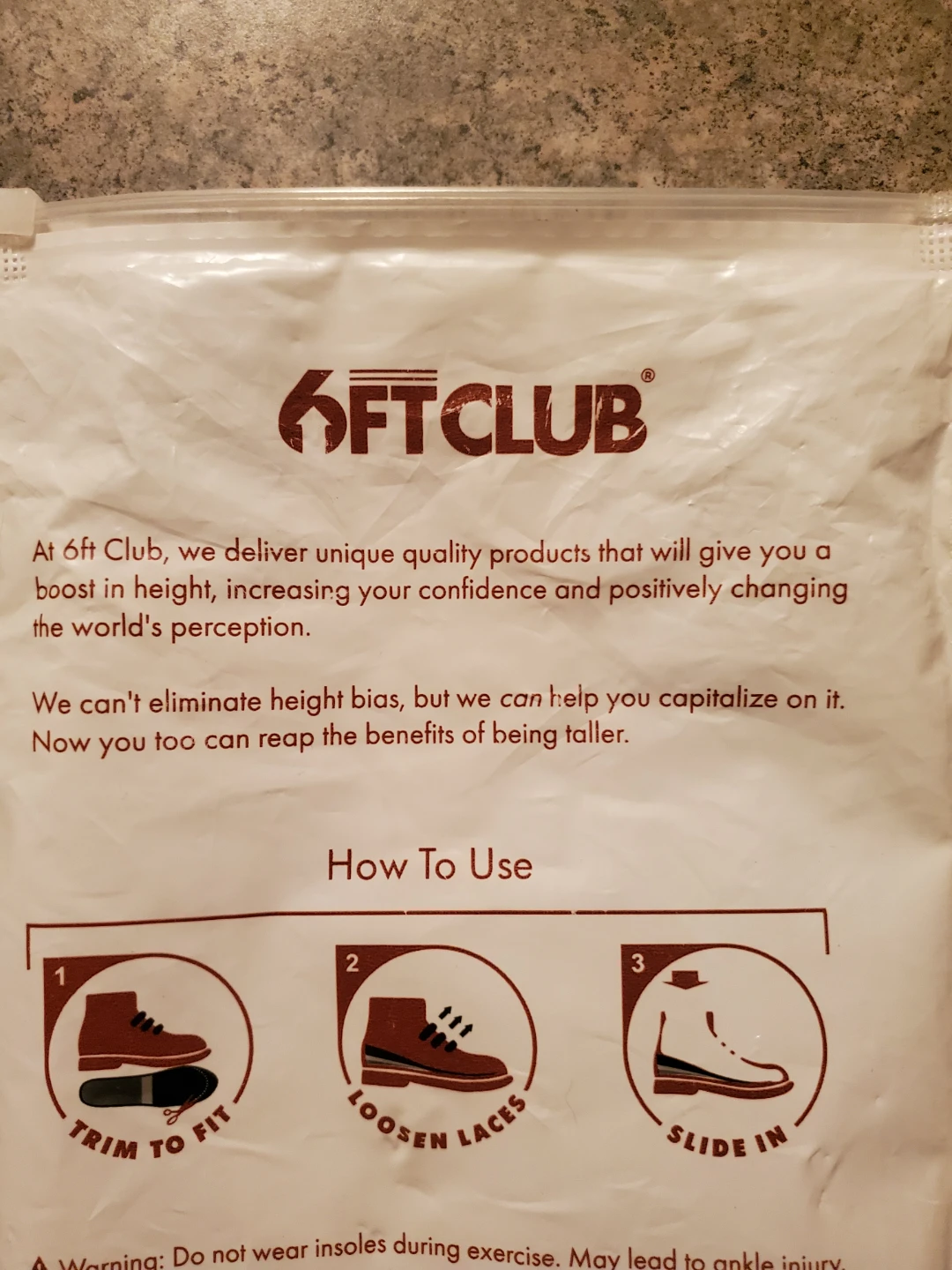 6ft Club Height Increasing Insoles - photo 4