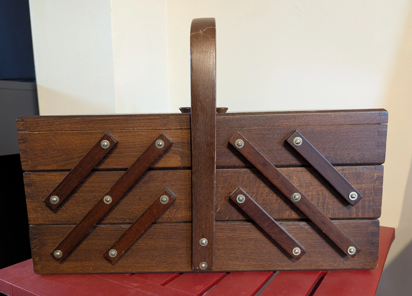Wooden Sewing Box Organizer - photo 2