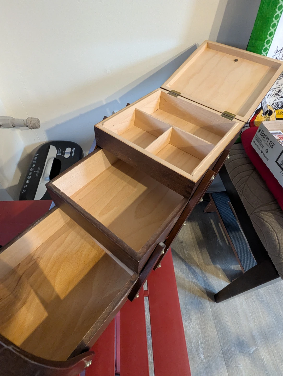 Wooden Sewing Box Organizer - photo 4