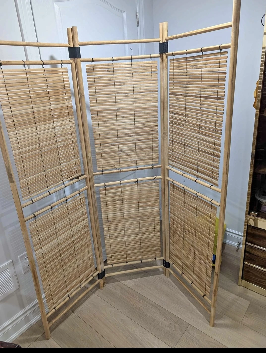 IKEA 3-Panel Bamboo Room Divider Screen