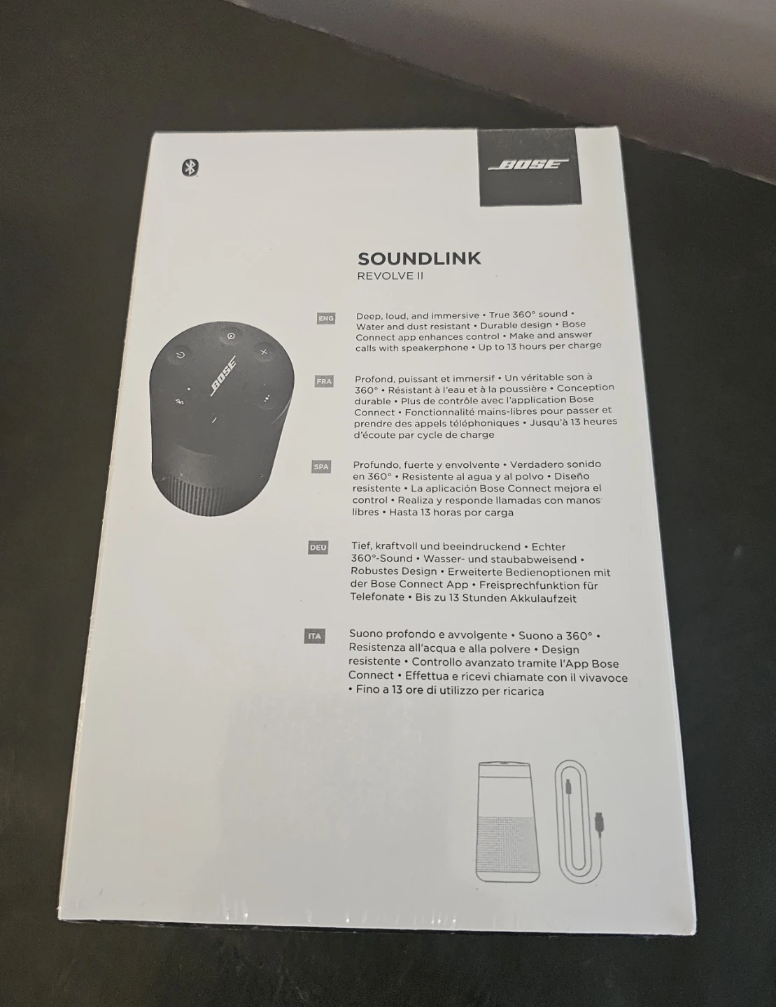 Bose SoundLink Revolve II Bluetooth Speaker - Black - photo 2
